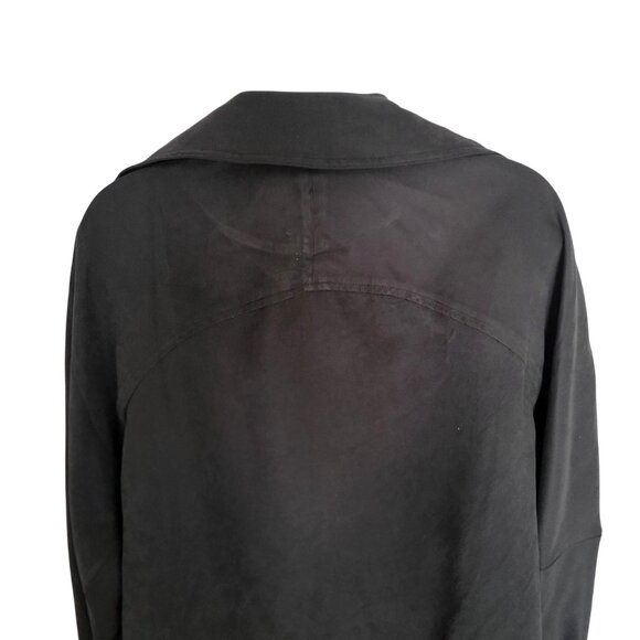 Essue Womens Black Woven Belted Military Jacket NWOT-S - Picture 6 of 10